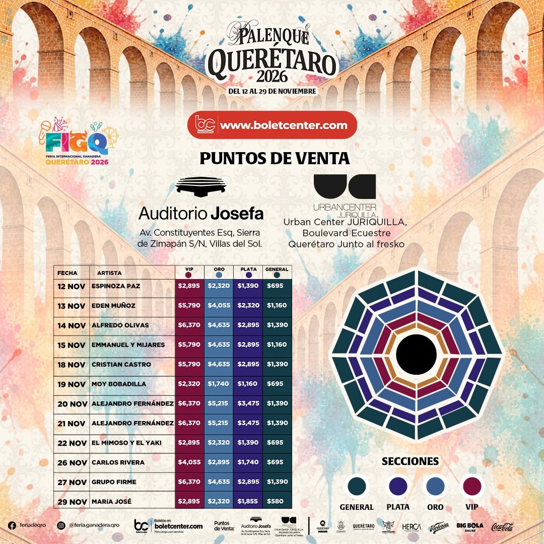 precios palenque querétaro 2026
